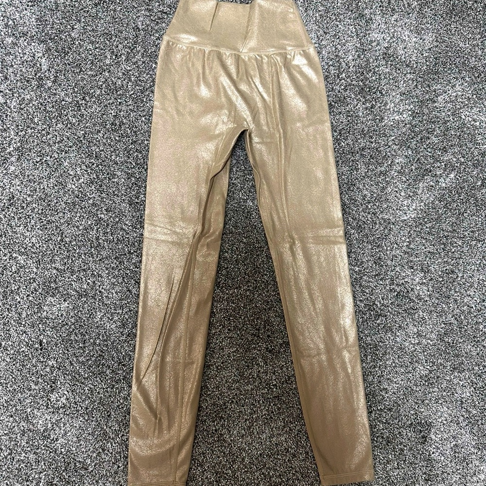 BuffBunny Shimmering Gold High-Waisted Leggings